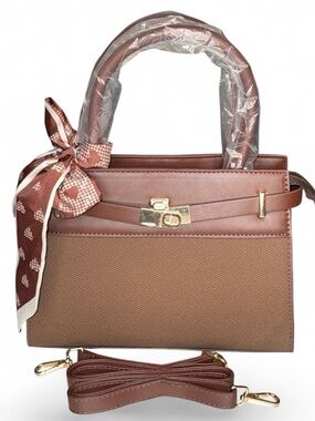 FASHION Classic Brown Top-Handle “Kelly” Bag - NWT